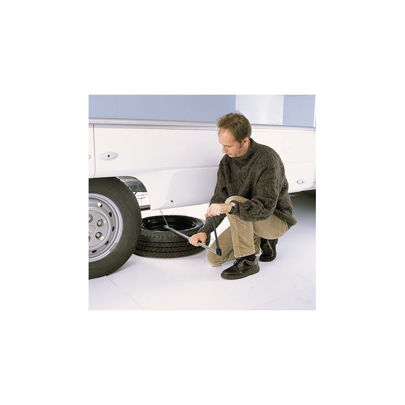 Support roue secours pour camping car, fourgon et van