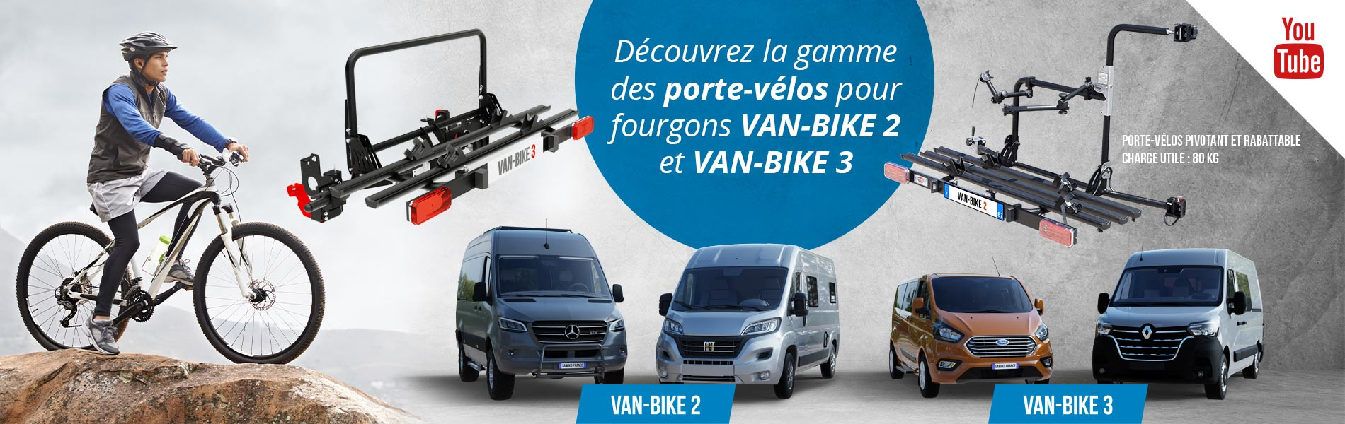 Porte-vélos Van-Bike 2 et Van-Bike 3